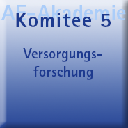 Button Komitee Versorgungsforschung blau